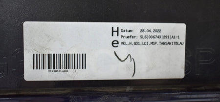 BMW 5 G31 LIFT LCI M PACKAGE REAR BUMPER ORG + BOTTOM