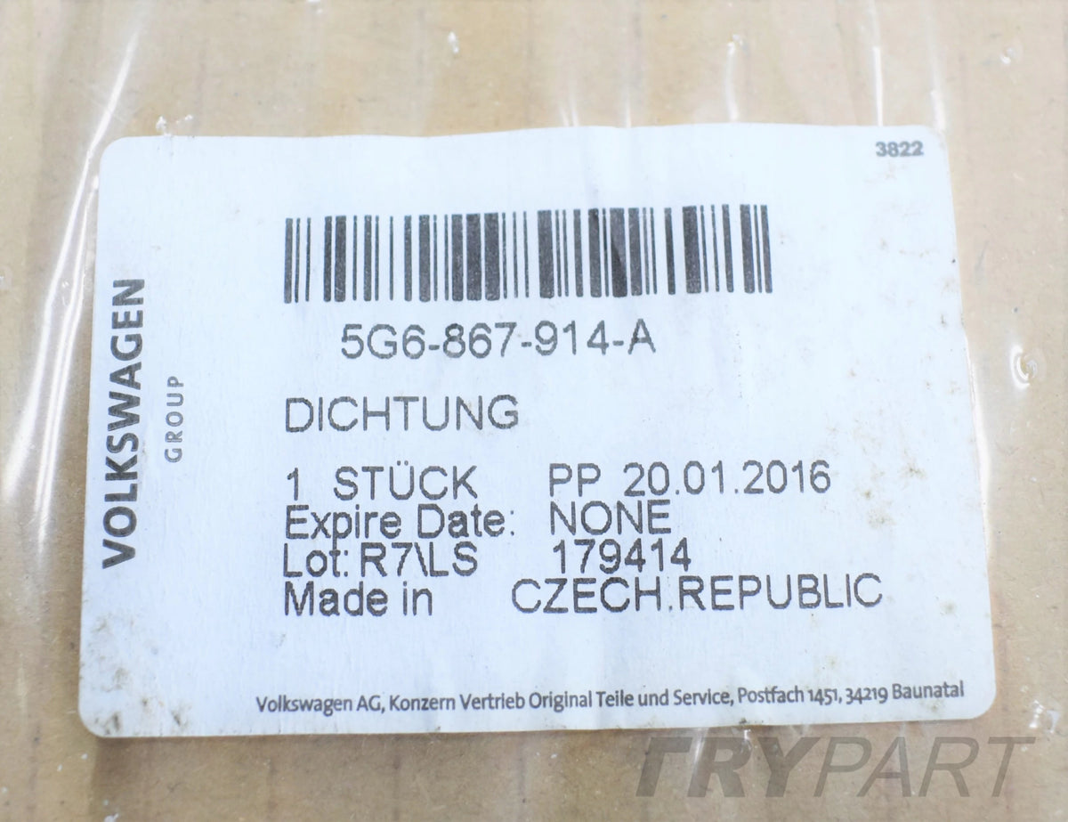 VW GOLF VII 5G6 DOOR SEAL RIGHT REAR ORG NEW