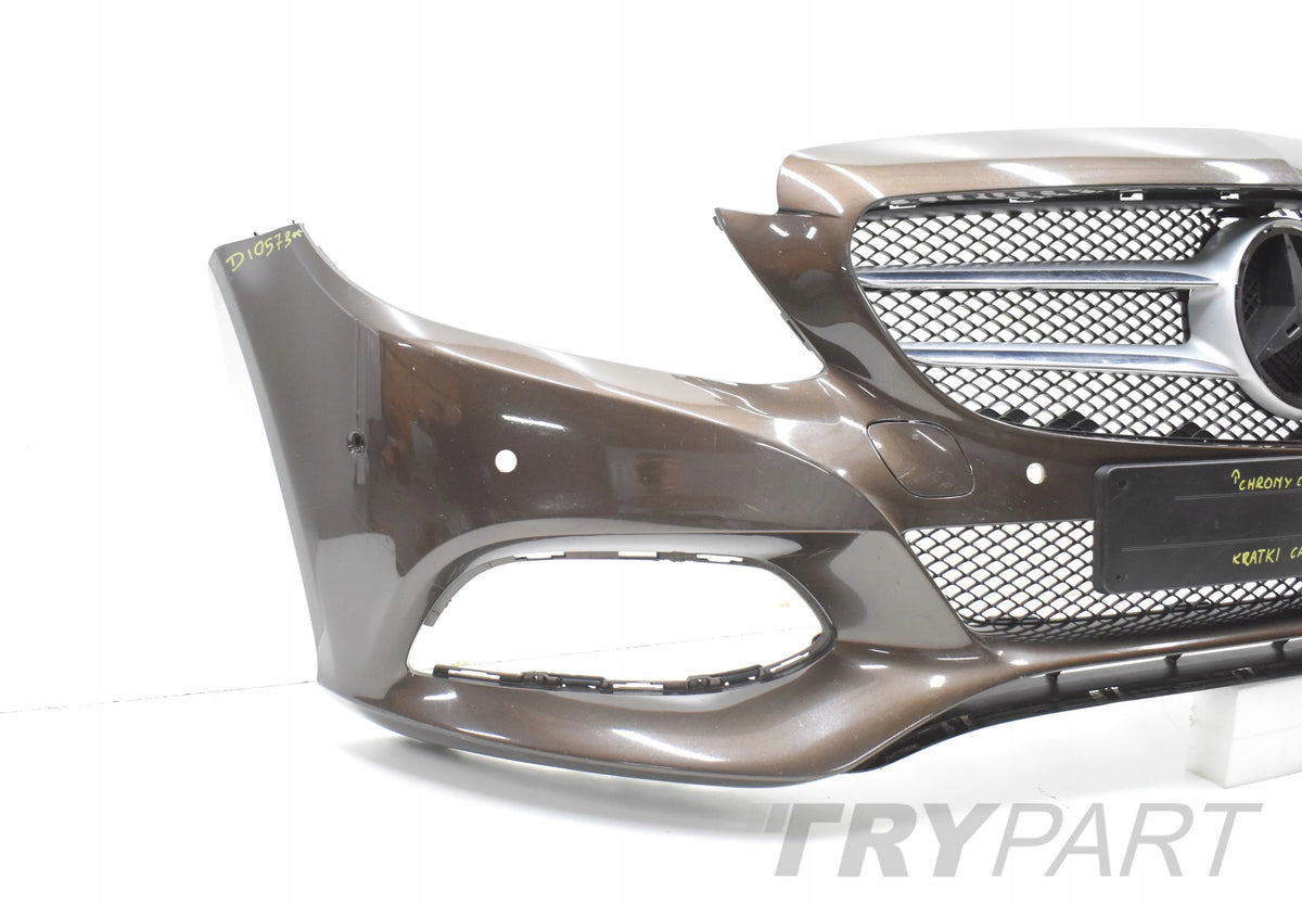 MERCEDES C CLASS W205 FRONT BUMPER ORIGINAL + GRILLE + CHROME + FRAMES