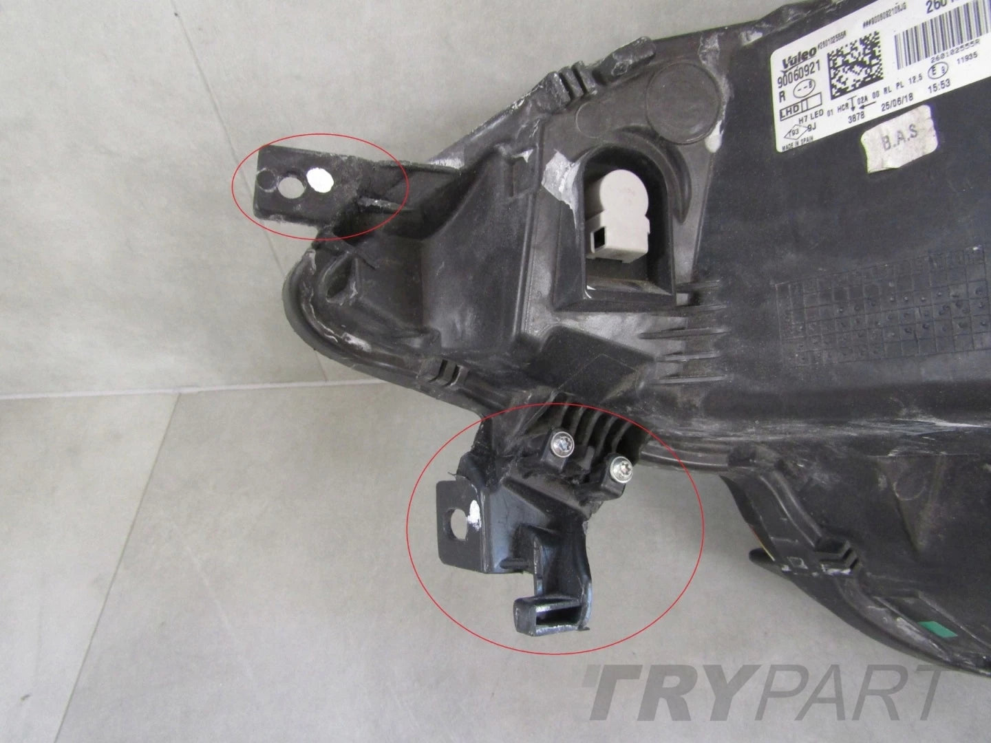 HEADLIGHT RENAULT MEGANE IV 4 STANDARD LENS WITH LED 16-20 RH RIGHT 260102