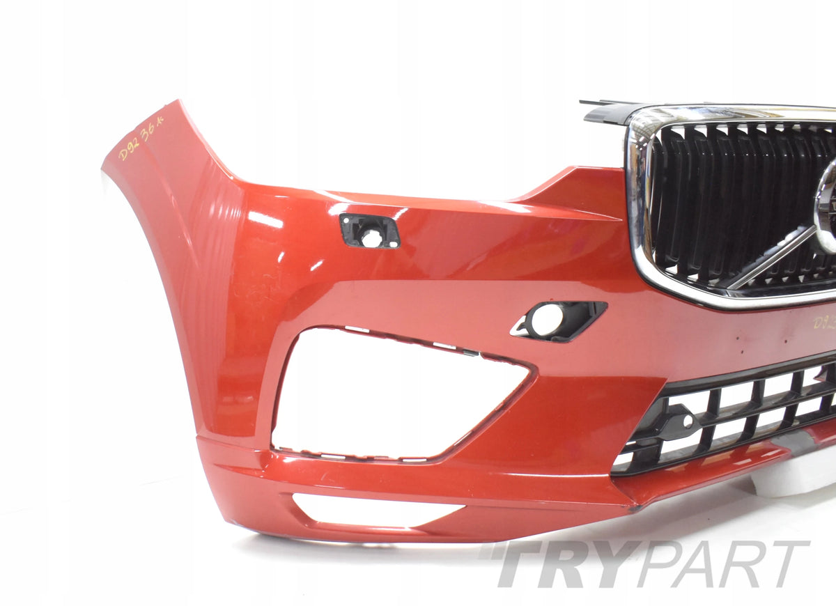 VOLVO XC60 II R DESIGN FRONT BUMPER FRONT ORIGINAL + GRILLE