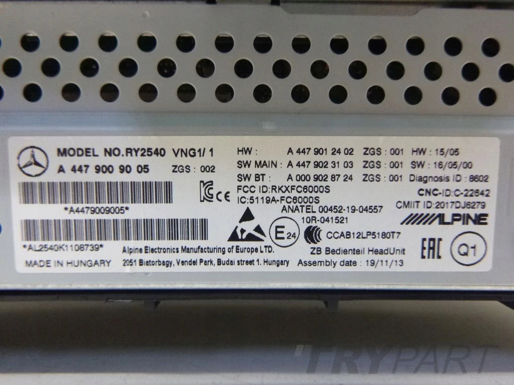MERCEDES 447 W447 VITO RADIO RECEIVER