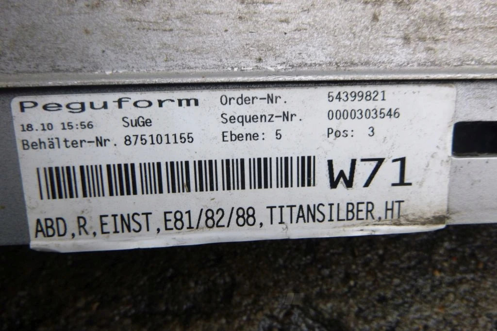 BMW 1 E81 E87 Right Sill Cover