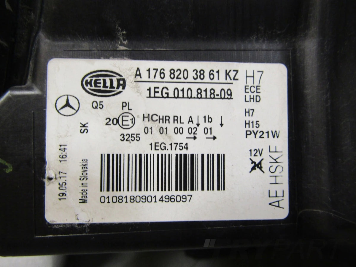 Headlight Mercedes A-Class W176 Standard 12-15 LH LEFT A1768203861