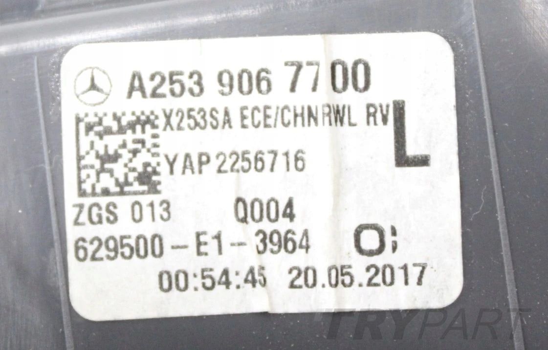 MERCEDES GLC W253 X253 LEFT REAR TAIL LIGHT IN TRUNK LID LED ORG EU A2539067700