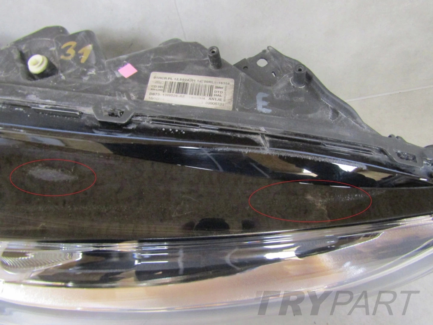 HEADLIGHT FORD MONDEO MK5 STANDARD LENS RH 14-19 DS73-13W029-AE