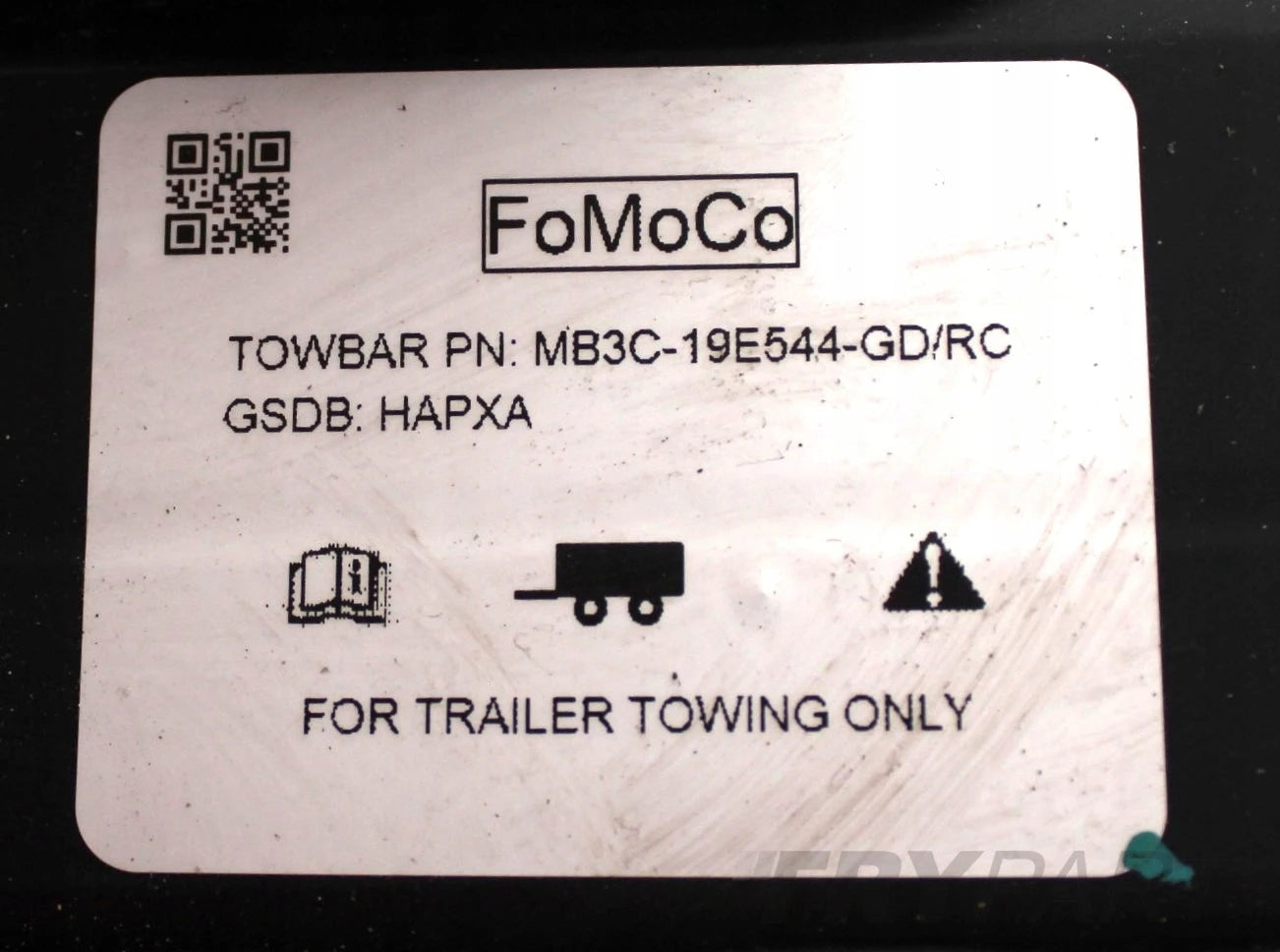 FORD RANGER VI TOW HITCH BALL MOUNT REAR ORG MB3C-19E544