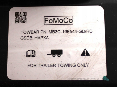 FORD RANGER VI TOW HITCH BALL MOUNT REAR ORG MB3C-19E544
