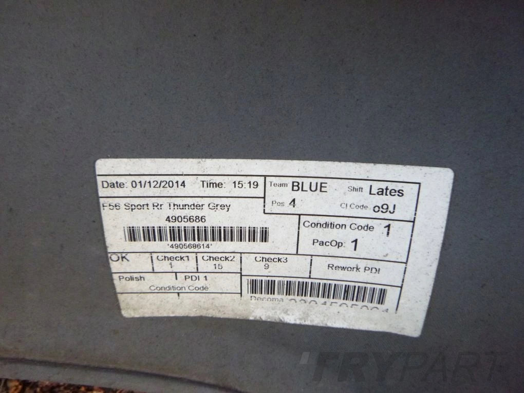 MINI COOPER S 14- F56 Rear Bumper