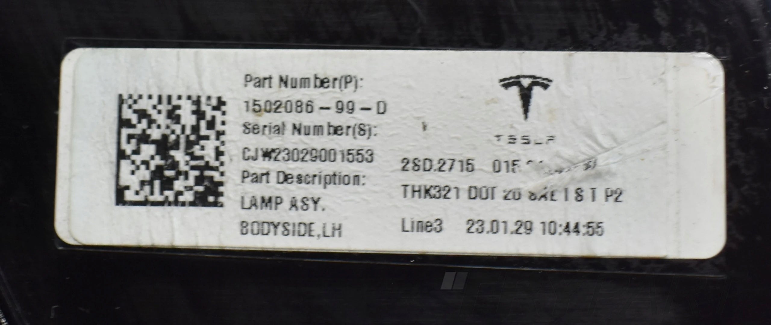 TESLA MODEL Y 3 LEFT REAR TAIL LIGHT ORG EU