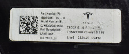TESLA MODEL Y 3 LEFT REAR TAIL LIGHT ORG EU