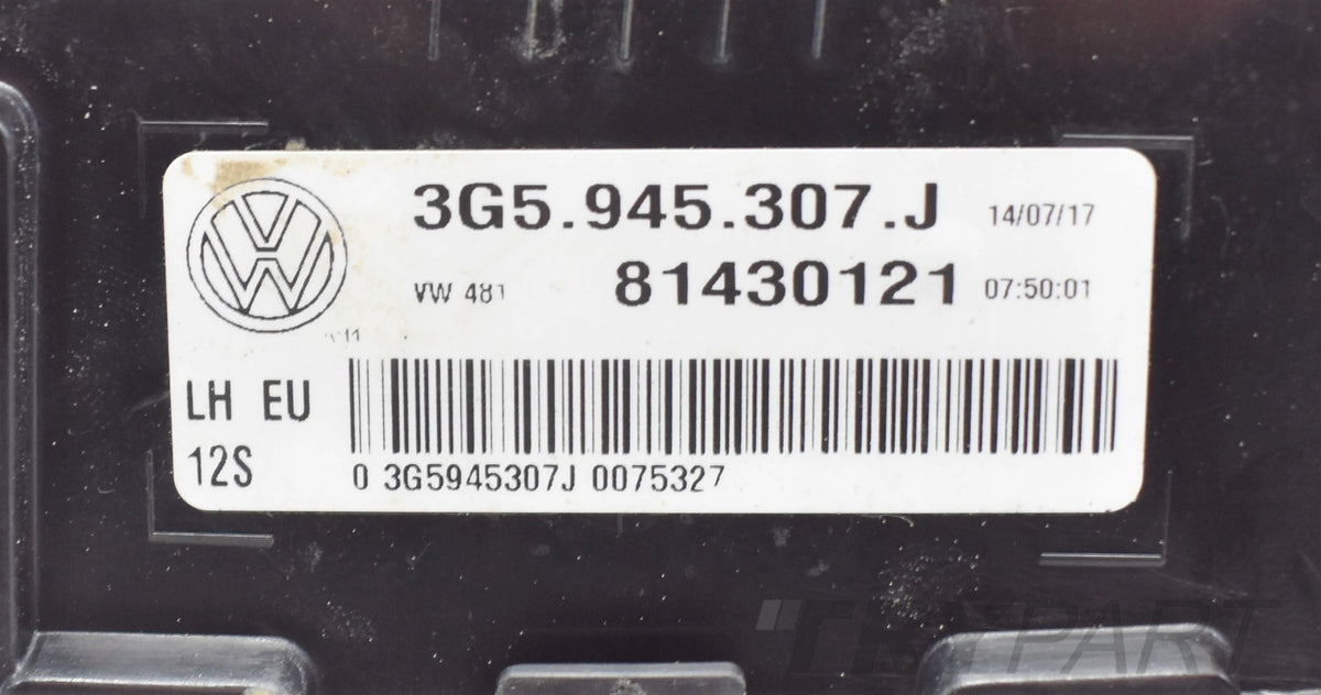 VW PASSAT B8 3G5 LEFT REAR LED TAILLIGHT ORG SEDAN