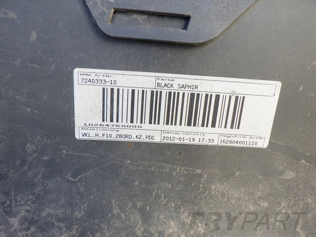 BMW 5 F10 SEDAN 09- Rear Bumper