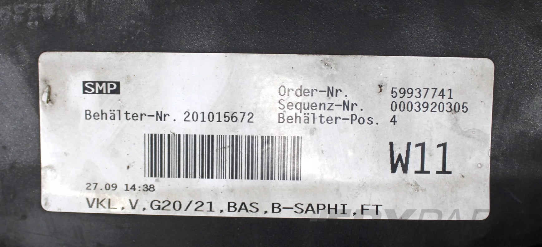 BMW G20 G21 Front Bumper - Original, with Grilles and Frames