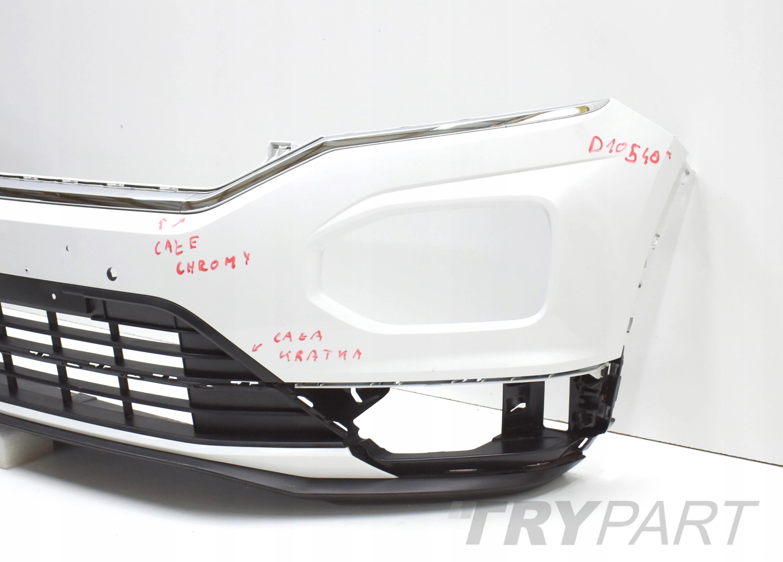 VW T ROC T-ROC 2GA R LINE FRONT BUMPER ORG + CHROME + GRILLES