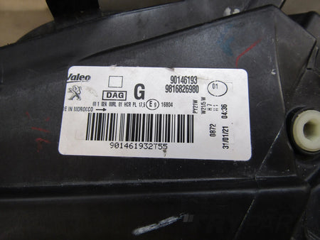 Front Lamp Peugeot Partner 4 IV Rifter STANDARD 18-23 LH 9816826980